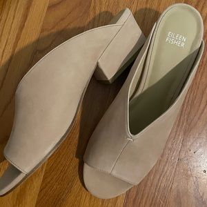 Eileen Fisher Suede Mules